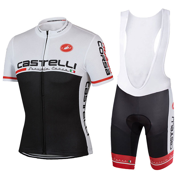 Abbigliamento Ciclismo Castelli 2017 bianco e nero