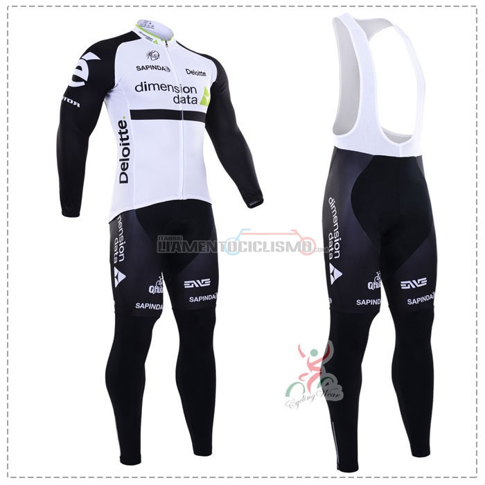 Abbigliamento Ciclismo Dimension Data ML 2016 Bianco