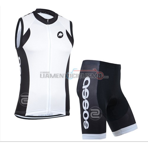 Gilet Antivento Assos 2014 bianco e nero