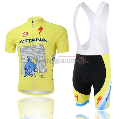 Abbigliamento Ciclismo Astana 2014 giallo