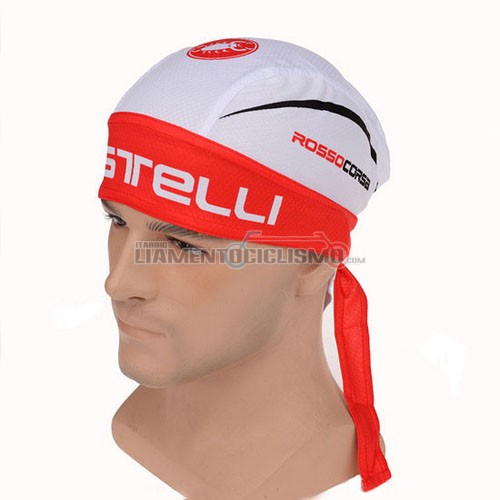 2015 Castelli Bandana Ciclismo bianco e rosso