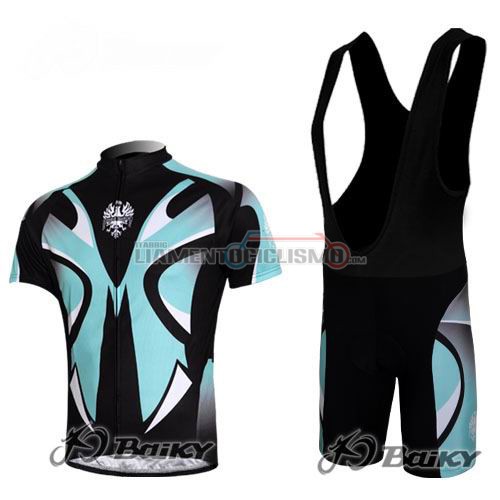 Abbigliamento Ciclismo Bianchi 2011 nero e celeste