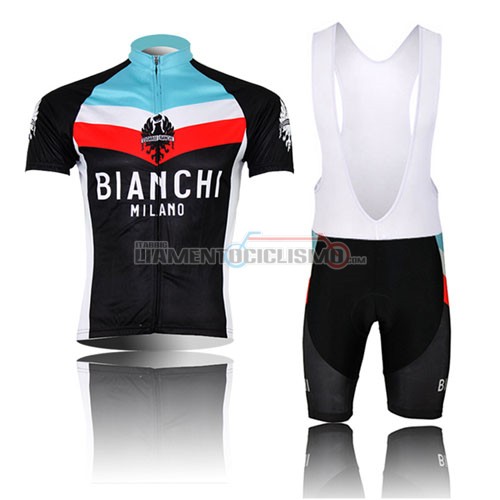 Abbigliamento Ciclismo Bianchi 2013 nero e celeste