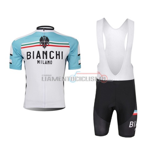 Abbigliamento Ciclismo Bianchi 2014 bianco e blu
