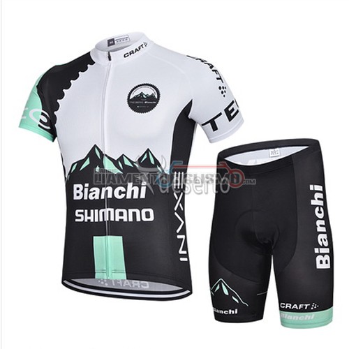 Abbigliamento Ciclismo Bianchi 2015 nero e bianco