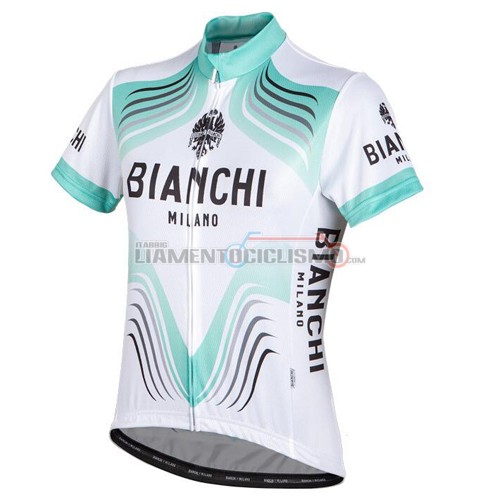 Abbigliamento Ciclismo Bianchi 2016 bianco e verde