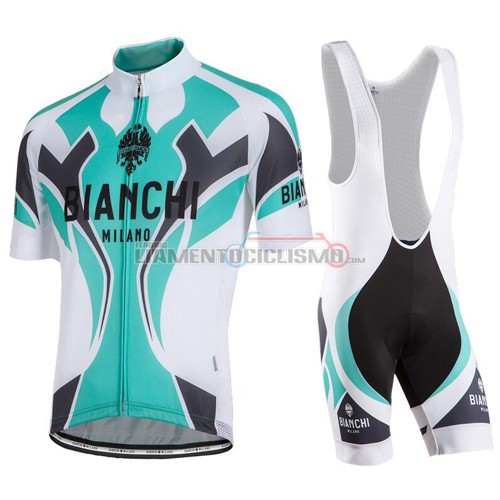 Abbigliamento Ciclismo Bianchi 2016 celeste e bianco