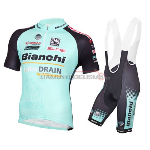Abbigliamento Ciclismo Bianchi 2016 nero e azzurro