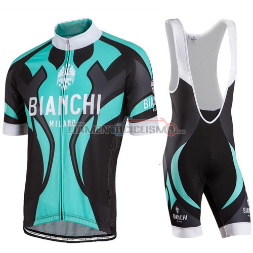 Abbigliamento Ciclismo Bianchi 2016 nero e celeste