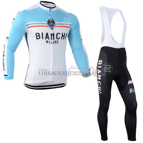 Abbigliamento Ciclismo Bianchi ML 2014 bianco e blu