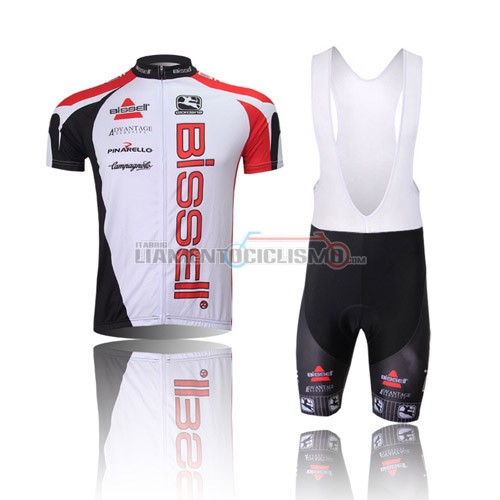 Abbigliamento Ciclismo Bissell 2012 rosso e bianco