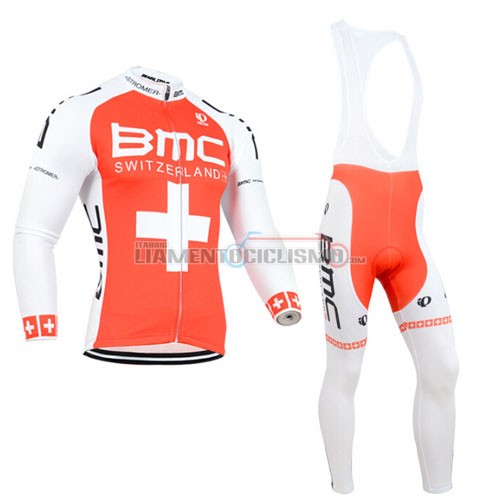 Abbigliamento Ciclismo BMC ML 2014 arancione e bianco
