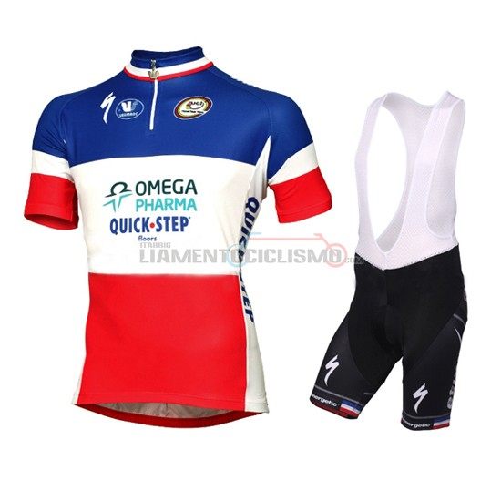 Abbigliamento Ciclismo Quick Step 2014 blu e rosso