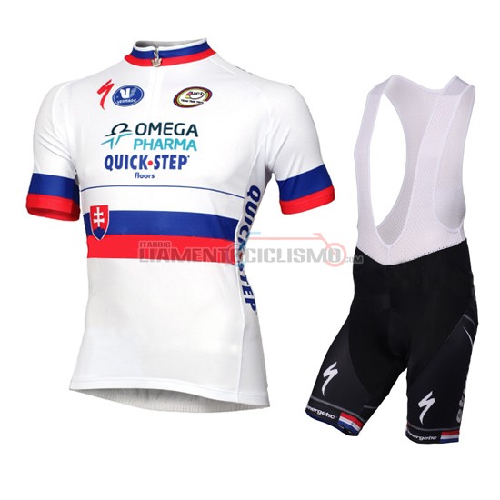 Abbigliamento Ciclismo Quick Step 2014 bianco e rosso