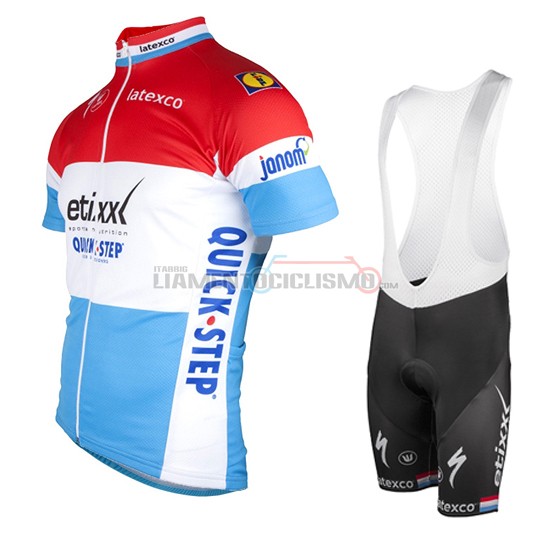 Abbigliamento Ciclismo Quick Step 2016 blu e rosso