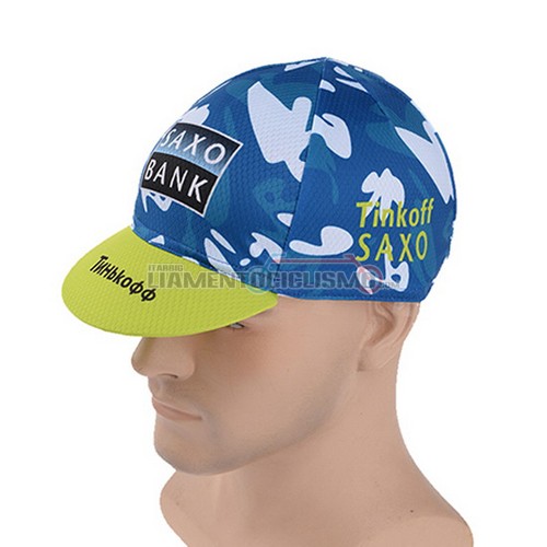 2015 Saxo Bank Cappello Ciclismo blu everde