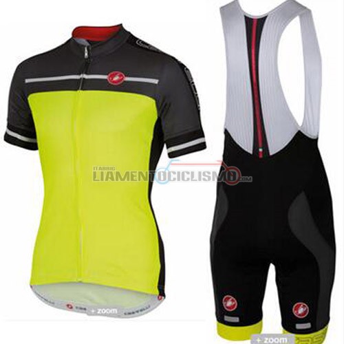 Abbigliamento Ciclismo Castelli 2016 giallo e grigio