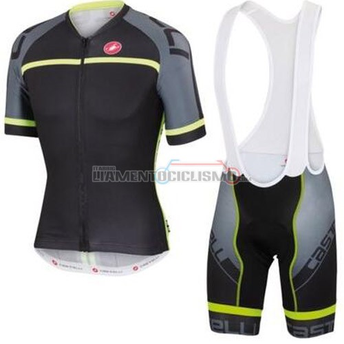 Abbigliamento Ciclismo Castelli 2016 grigio e giallo