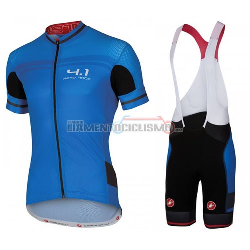 Abbigliamento Ciclismo Castelli 2016 nero e celeste