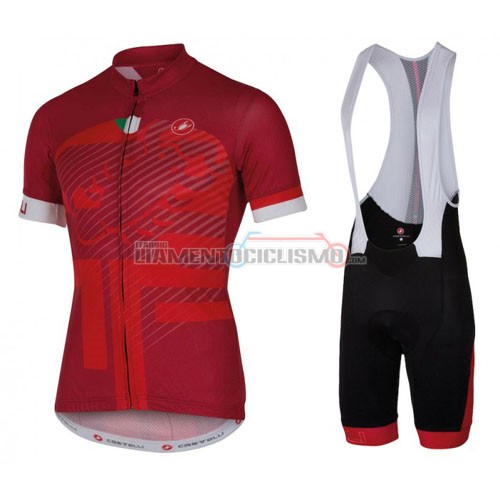Abbigliamento Ciclismo Castelli 2016 rosso e bianco