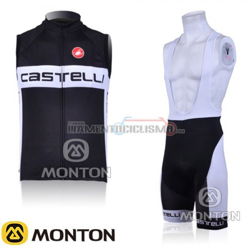 Gilet Antivento Castelli 2016 nero e bianco