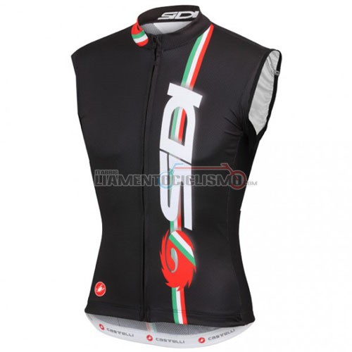 Gilet Antivento SIDI 2016 nero e rosso