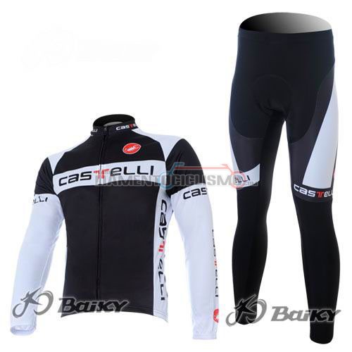 Abbigliamento Ciclismo Castelli ML 2011 nero e bianco