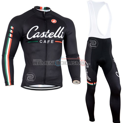 Abbigliamento Ciclismo Castelli ML 2014 nero e bianco
