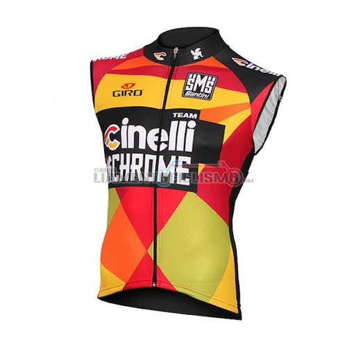 Gilet Antivento Cinelli 2016 nero e giallo