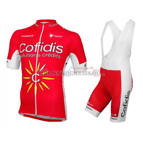 Abbigliamento Ciclismo Cofidis 2016 rosso e bianco