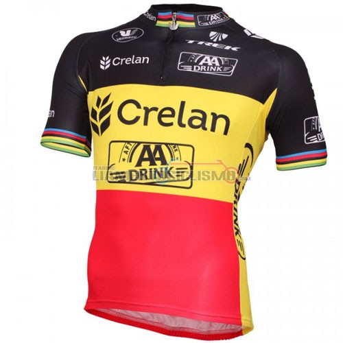 Abbigliamento Ciclismo Crelan AA 2016 nero e giallo
