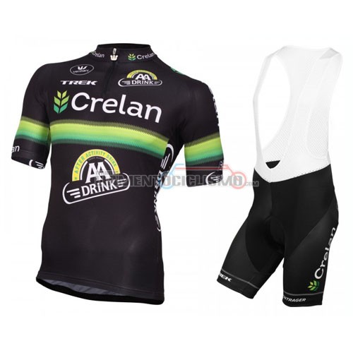 Abbigliamento Ciclismo Crelan AA 2016 nero e verde
