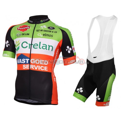 Abbigliamento Ciclismo Crelan AA 2016 rosso e verde