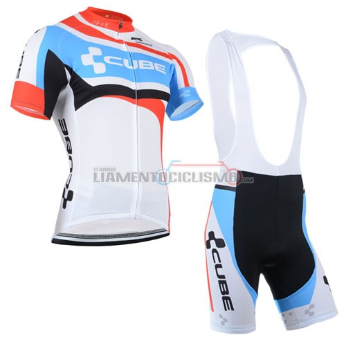 Abbigliamento Ciclismo Cube 2014 bianco e celeste