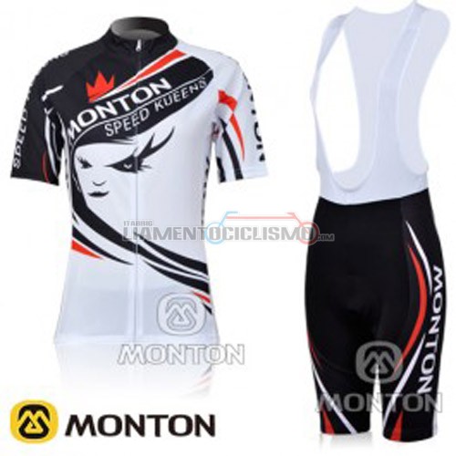 Donne Abbigliamento Ciclismo MONTON 2011 bianco e nero