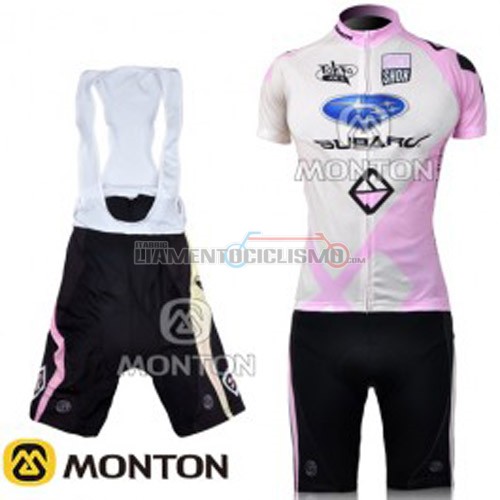 Donne Abbigliamento Ciclismo Subaru 2011 fuxia e bianco