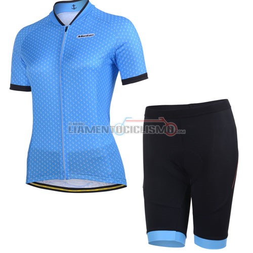 Donne Abbigliamento Ciclismo MONTON 2014 celeste