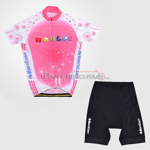 Donne Abbigliamento Ciclismo MONTON 2014 fuxia e bianco