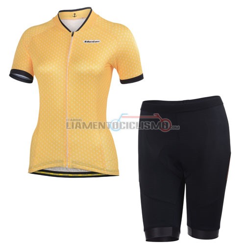 Donne Abbigliamento Ciclismo MONTON 2014 giallo e nero