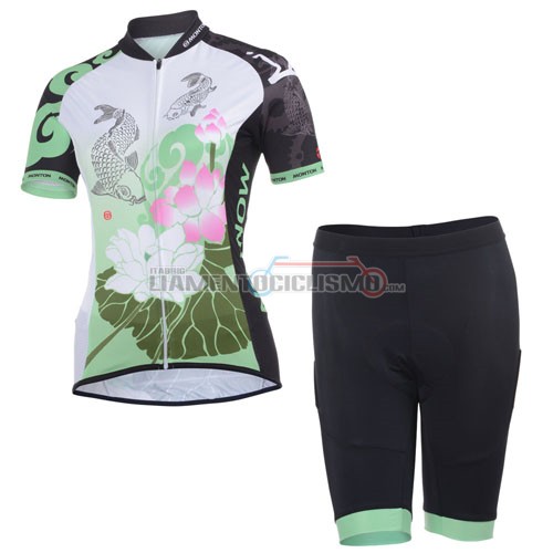 Donne Abbigliamento Ciclismo MONTON 2014 verde e bianco