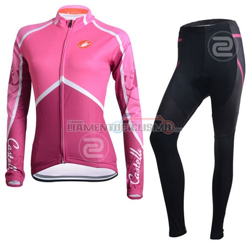 Donne Abbigliamento Ciclismo Bianchi 2015 bianco e fuxia