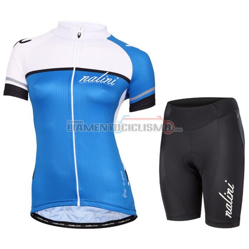 Donne Abbigliamento Ciclismo Nalini 2016 bianco e blu