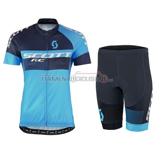 Donne Abbigliamento Ciclismo Scott 2016 nero e blu