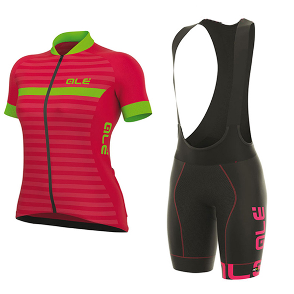 Abbigliamento Ciclismo Donne ALE Excel Riviera 2017 Rosso e Verde