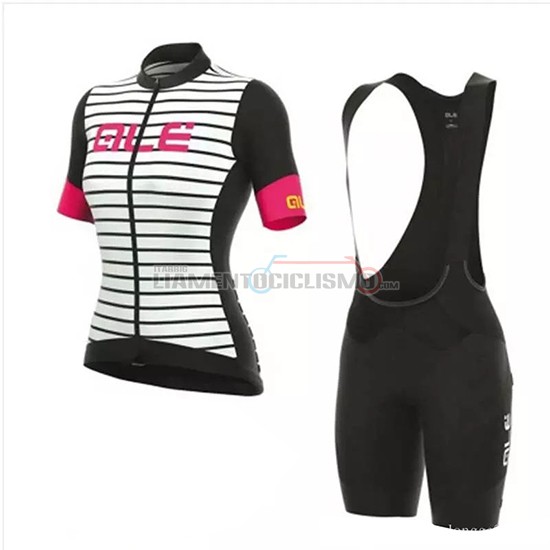 Abbigliamento Ciclismo Donne ALE Manica Corta 2018 Bianco