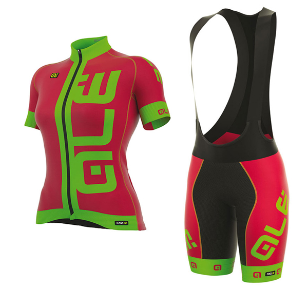 Abbigliamento Ciclismo Donne ALE Prr Arcobaleno 2017 Rosa e Verde