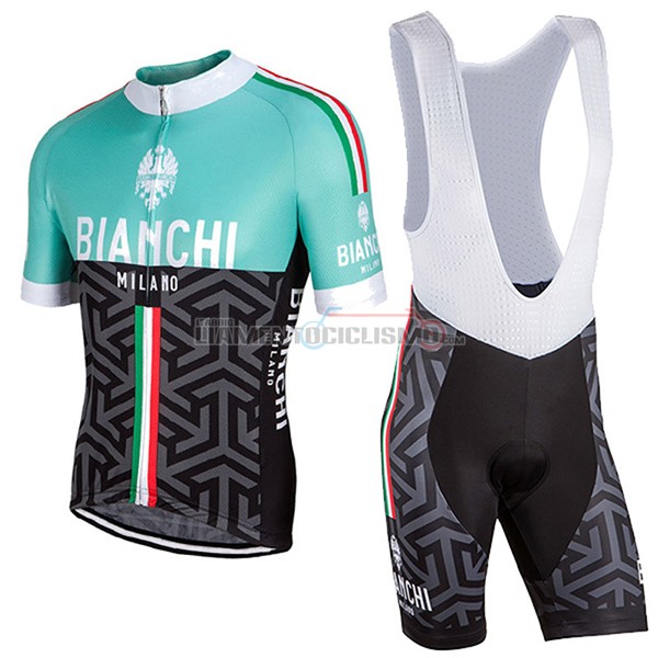 Donne Abbigliamento Ciclismo Bianchi 2017 nero e verde