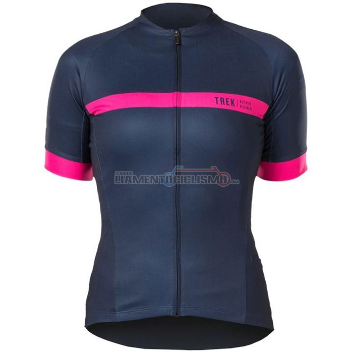 Abbigliamento Ciclismo Donne Bontrage Manica Corta 2020 Fuxia Spento Blu