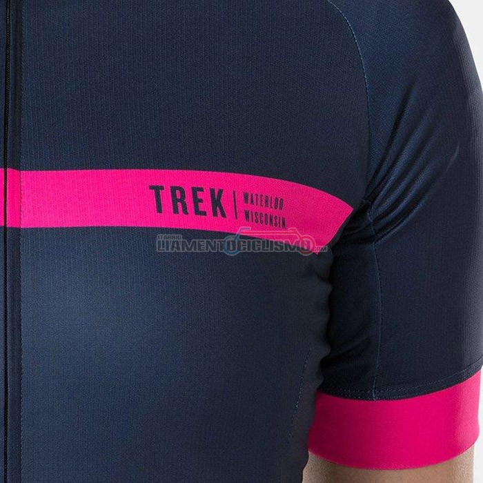 Abbigliamento Ciclismo Donne Bontrage Manica Corta 2020 Fuxia Spento Blu