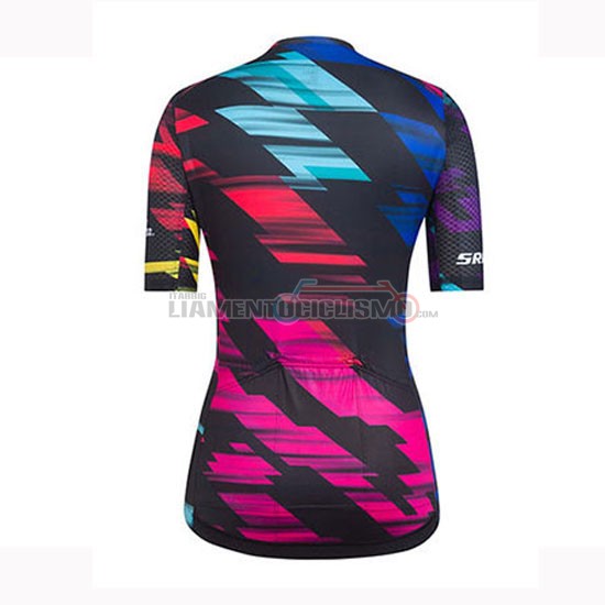 Abbigliamento Ciclismo Donne Canyon Sram Manica Corta 2019 Nero Rosso